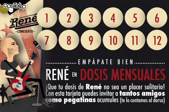 Dosis mensual de René hoy en Costello Club