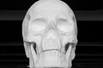 Un artista holandés esculpe un cráneo en cocaína para invitar a la reflexión