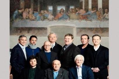 George Clooney molesta por su foto junto a "La última cena"