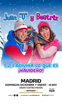 1,2,3 Adivina lo que es… ¡Navideño! La comedia musical participativa que llega a Madrid estas fiestas