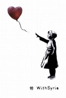 Bansky crea una versión de «Niña con el globo» a favor de la paz en Siria