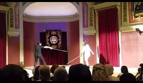 Loredana Pirvu y Adrian Heredero - muestra esgrima