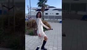 Walking to the street