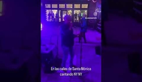 Cantando New York New York en Santa Mónica #LosÁngeles #SantaMónica #california #singing #sinatraa