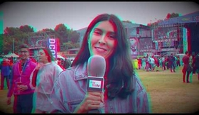 Actriz María Díaz reportera