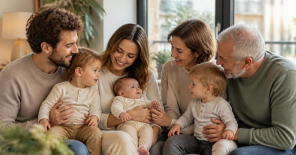 Casting familias y abuelos para anuncio de productos infantiles en Barcelona