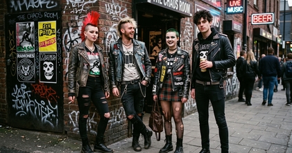 Casting figurantes hombres y mujeres con aspecto punk para película en Vigo