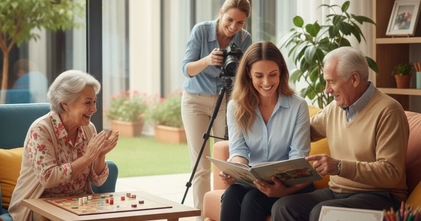 Casting actriz de entre 22 y 35 años para participar en un shooting fotográfico para una residencia de personas mayores