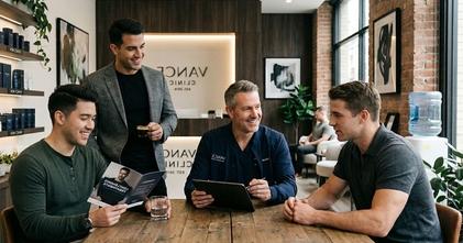 Casting hombres entre 20 y 50 años para contenido de clínica estética masculina en redes