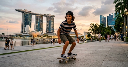 Casting niño skater de 12 a 13 años para anuncio en Singapur