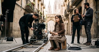Casting niñas de 3 a 8 años con pelo oscuro para rodaje en Barcelona