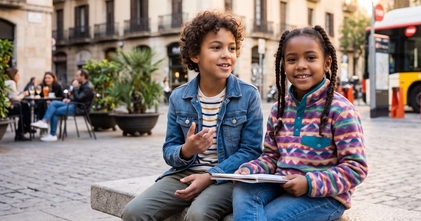 Casting niños y niñas mulatos de 8 a 11 años para proyecto con agencia de modelos en Barcelona