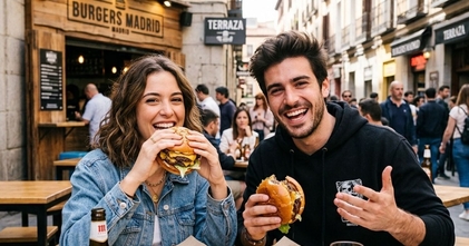 Casting de chico o chica entre 20 y 33 años para contenido UGC de una marca de hamburguesas en Madrid