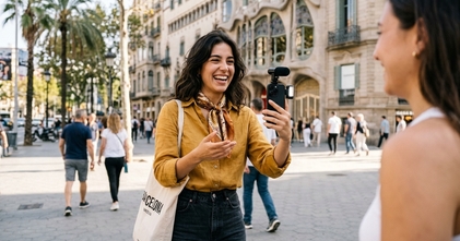 Casting colaboradora espontánea y con humor para entrevistas en Instagram en Barcelona