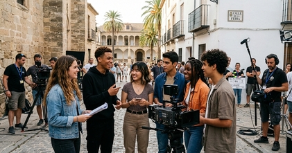 Casting jóvenes de 16 a 19 años de diferentes etnias para participar en un rodaje