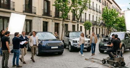 Casting personas con vehículos Land Rover para spot publicitario en Madrid