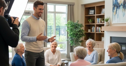 Casting actor para shooting fotográfico para una residencia de personas mayores