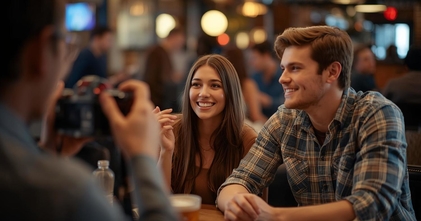 Casting hombre y mujer mayor de 20 años para foto y videos en un restaurante