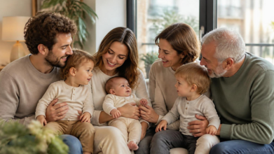 Casting familias y abuelos para anuncio de productos infantiles en Barcelona