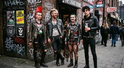 Casting figurantes hombres y mujeres con aspecto punk para película en Vigo
