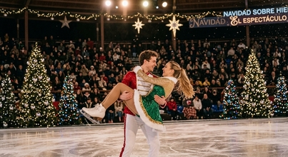 Patinadores y patinadoras para show de Navidad sobre hielo en Madrid