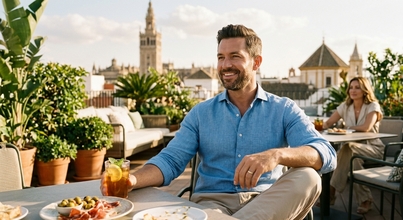   Casting modelo chico de 30 a 50 años para sesión de foto y vídeo de cadena hotelera en Sevilla