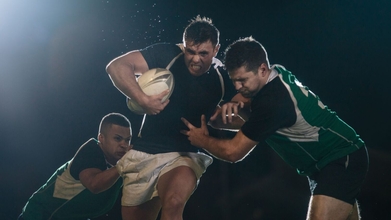 Castinjugadores de rugby para spot publicitario en Galicia