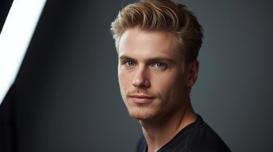 Casting hombres entre 20 y 30 años para shooting photo para banco de imágenes