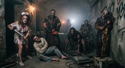 Casting actores, actrices y asustadores para pasaje de terror Zona Halloween para ADULTOS 2026 en Sevilla