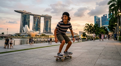 Casting niño skater de 12 a 13 años para anuncio en Singapur