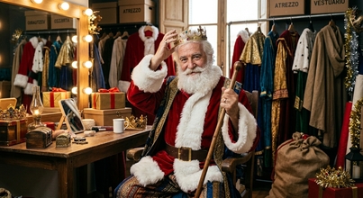 Casting actor con barba blanca para Papá Noel y Reyes Magos en Madrid