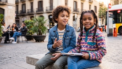 Casting niños y niñas mulatos de 8 a 11 años para proyecto con agencia de modelos en Barcelona