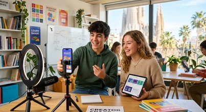 Casting de creadores de contenido UGC de 17 a 20 años para app educativa en España