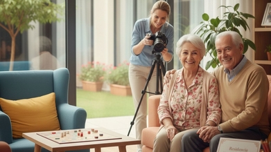 Casting actor y actriz de entre 60 y 70 años para participar en un shooting fotográfico para una residencia de personas mayores