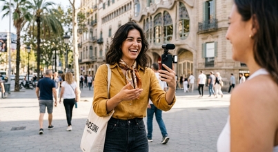 Casting colaboradora espontánea y con humor para entrevistas en Instagram en Barcelona
