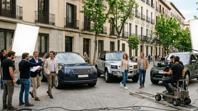 Casting personas con vehículos Land Rover para spot publicitario en Madrid