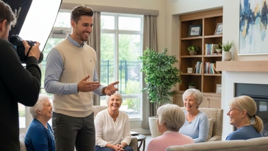 Casting actor para shooting fotográfico para una residencia de personas mayores