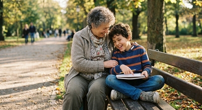 Casting abuela mayor de 60 años y nieto de 7 a 13 años en Barcelona