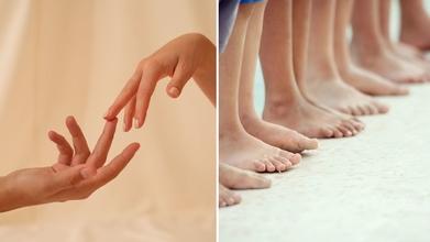 Casting hombres y mujeres modelo de manos y pies para publicidad