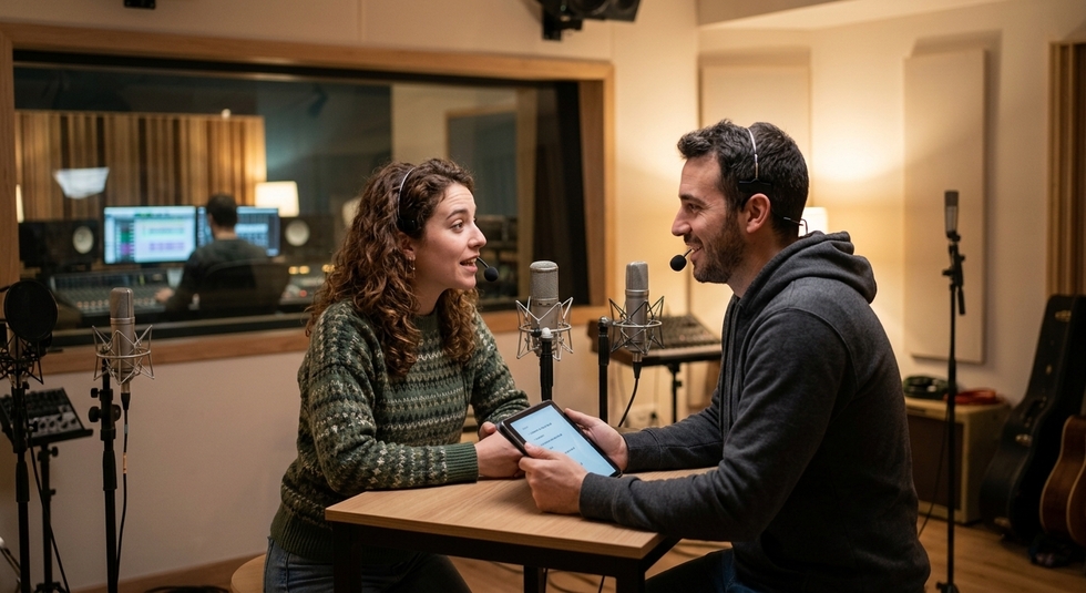 Casting actores y actrices para grabación de voz conversacional en español en Barcelona