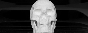 Un artista holandés esculpe un cráneo en cocaína para invitar a la reflexión