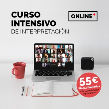 Participa del sorteo por un Curso Intensivo Online de Interpretación y Actuación  