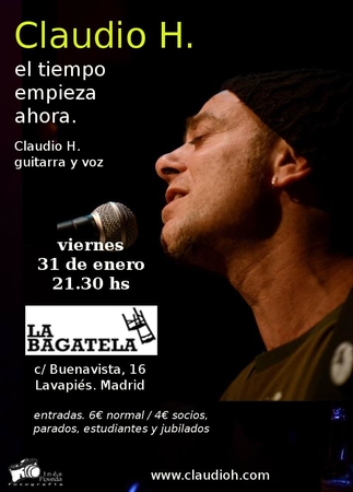 Claudio H en concierto, por Agenda Magenta