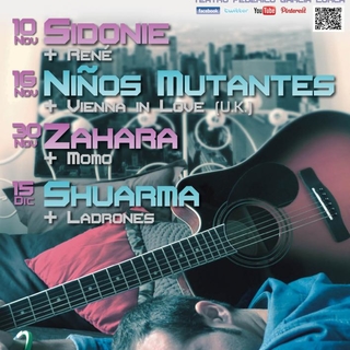 Sidonie, Niños Mutantes, Zhara y Shuarma en el Festival Agustico !