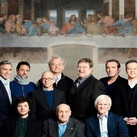 George Clooney molesta por su foto junto a "La última cena"