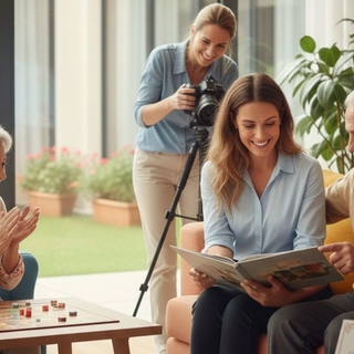 Casting actriz de entre 22 y 35 años para participar en un shooting fotográfico para una residencia de personas mayores