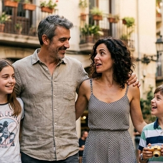 Casting familia de padre madre e hijos para publicidad online