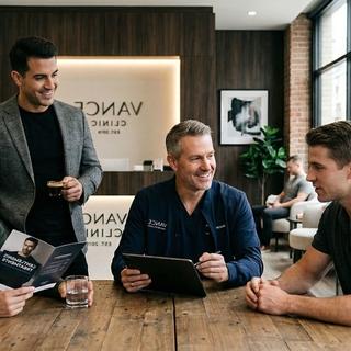 Casting hombres entre 20 y 50 años para contenido de clínica estética masculina en redes