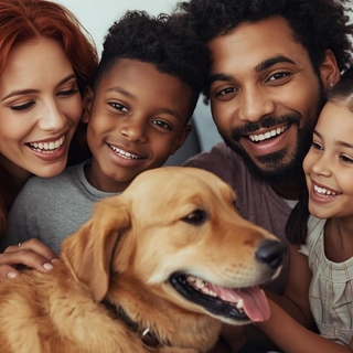 Se buscan hombres y mujeres entre 33 y 45 años,  niños de 3 a 9 años y mascota para Spot