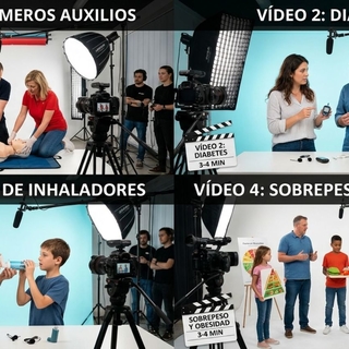 Casting hombre mujer y niños de 11 a 40 años para grabación de vídeos formativos